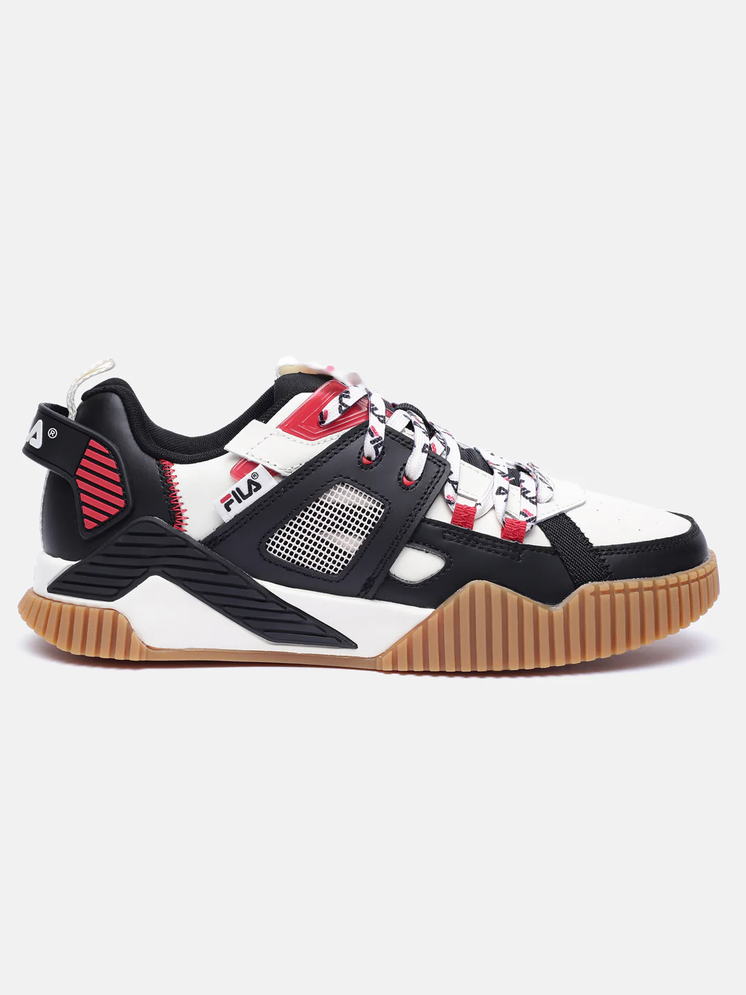 Fila Black Cage Mixed Media Men's Sneaker - Image 3