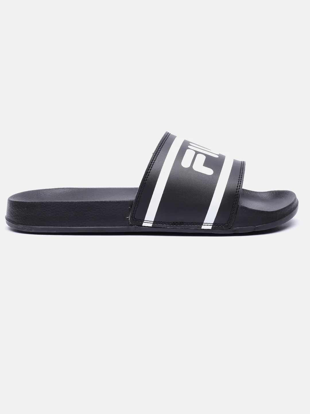 Fila Black Sliderage Men's Slippers - Image 3