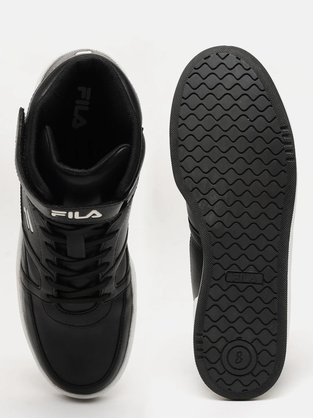 Fila Black Travios High Men's Sneakers - Image 4