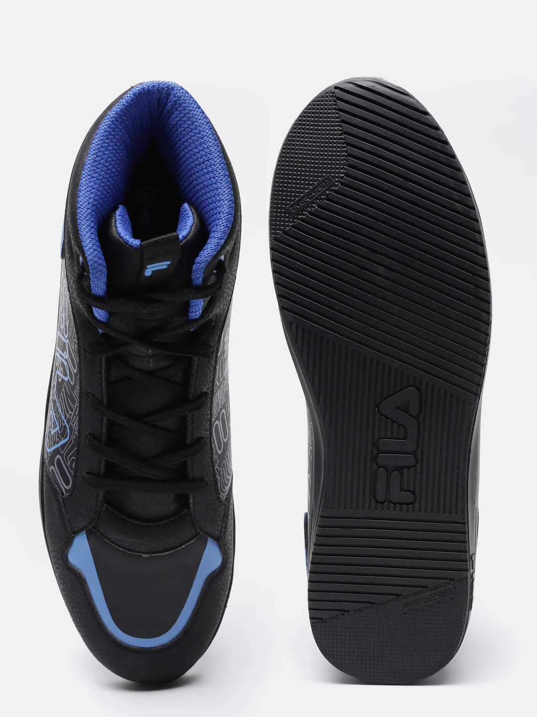 Fila Black Nitebeat High Men's Lifestyle Sneakers - Image 4