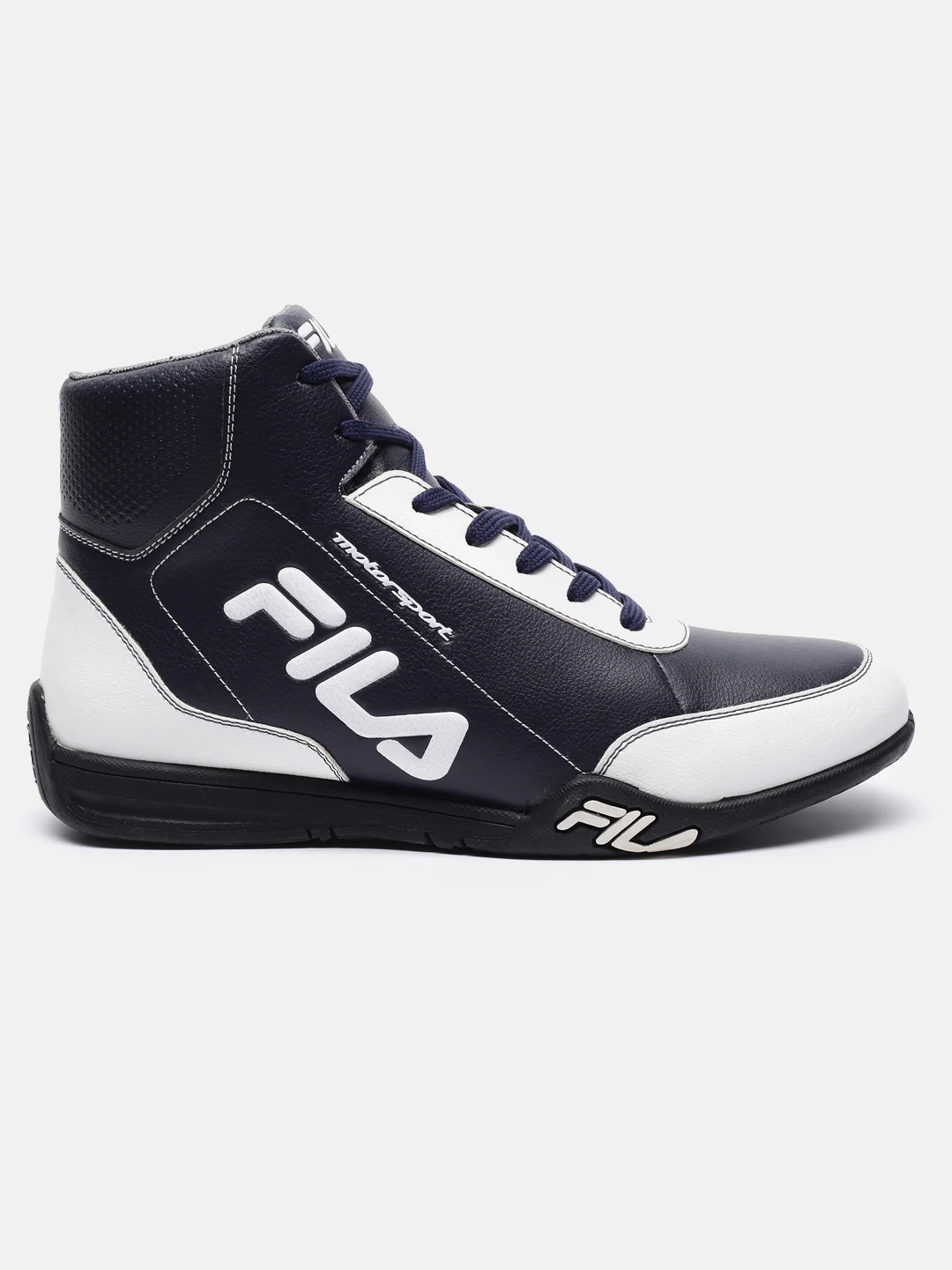 Fila White Noah Men's Motorsport Sneakers - Image 3