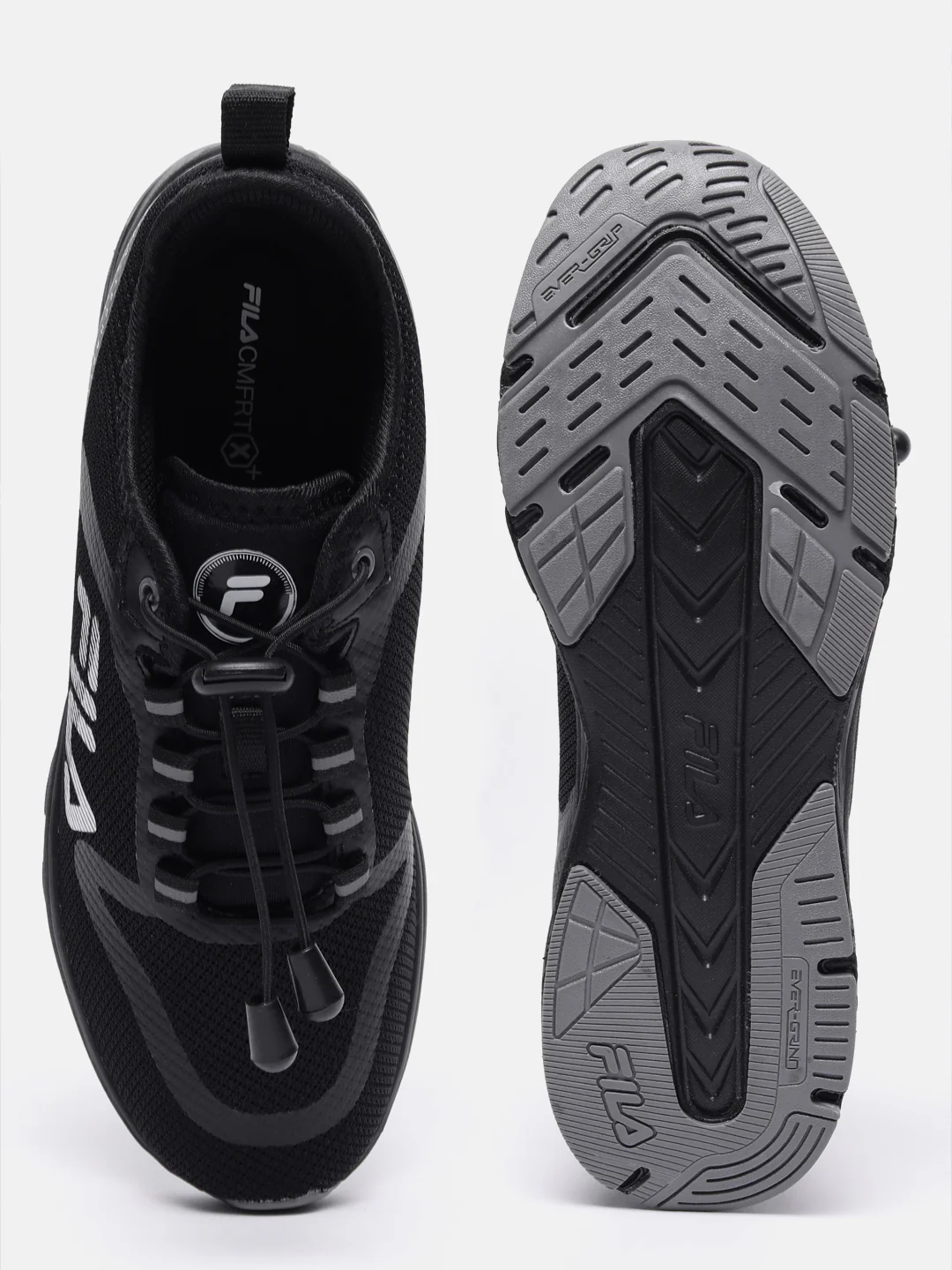 Fila Black Timekeeper Men's Running Shoes - Image 5