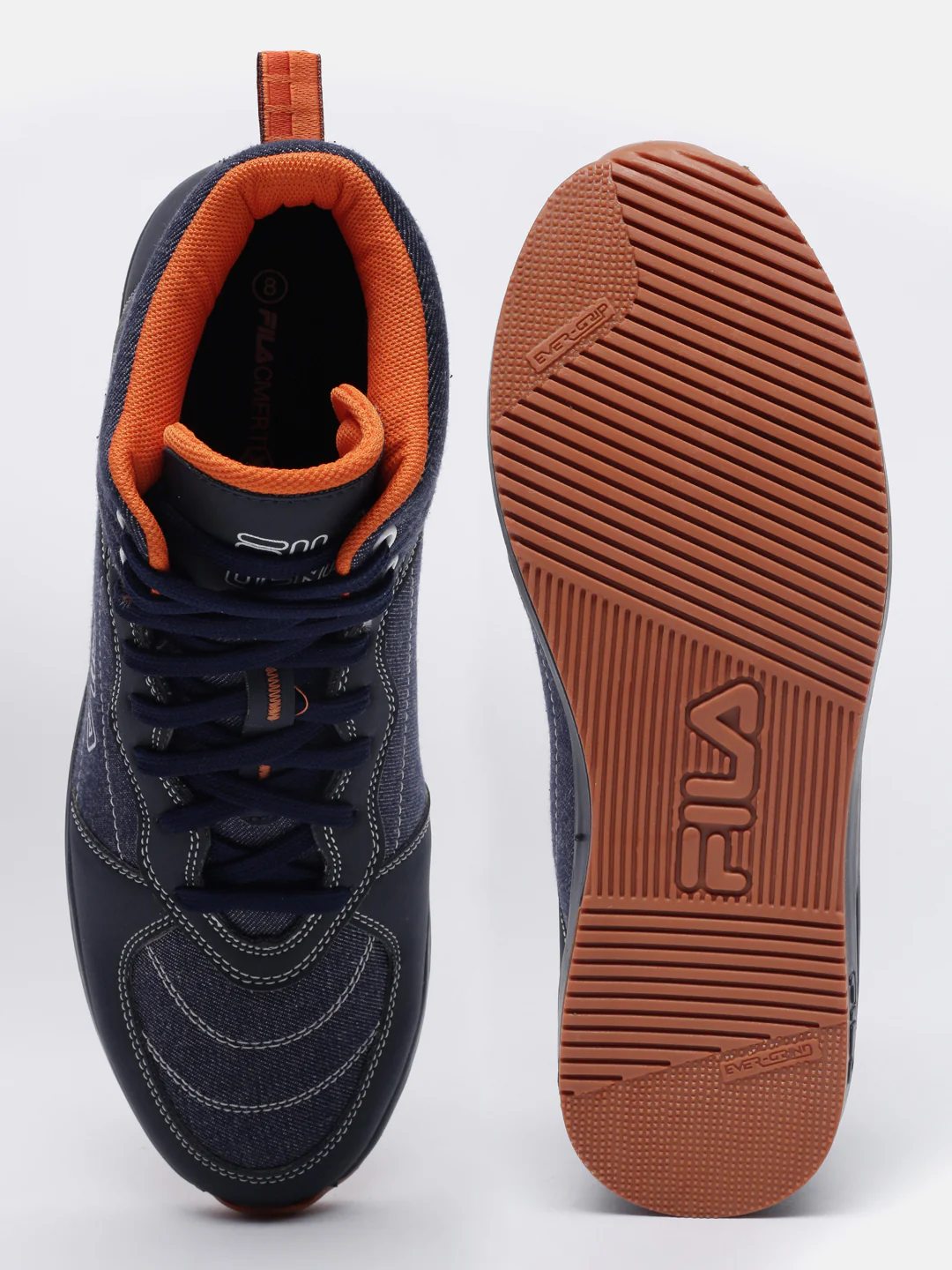 Fila Grey Vettori Denim Men's Sneakers - Image 4