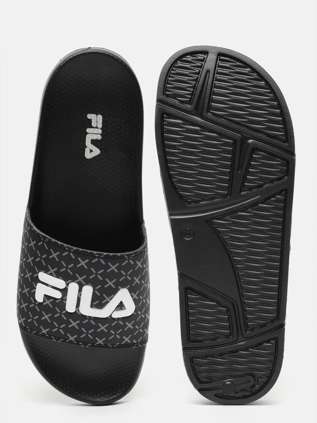 Fila Black Karel Plus Men's Slippers - Image 5