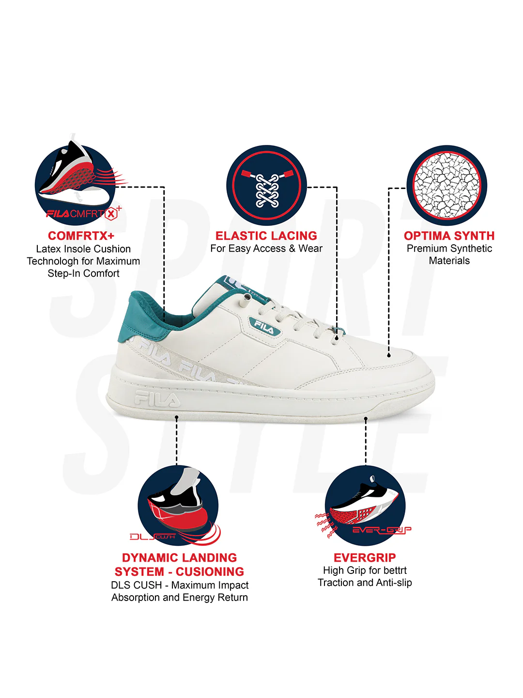 Womens Remy Cream Sneakers - Image 10