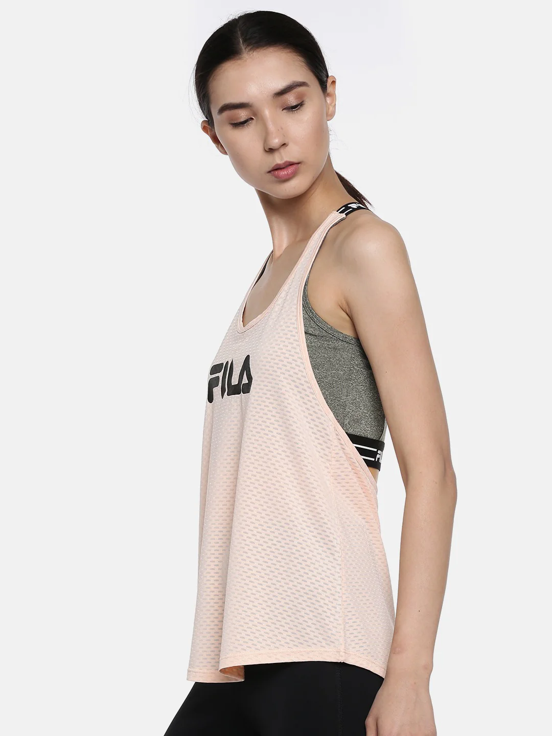 Fila White Selina Women's Tank Top - Image 4