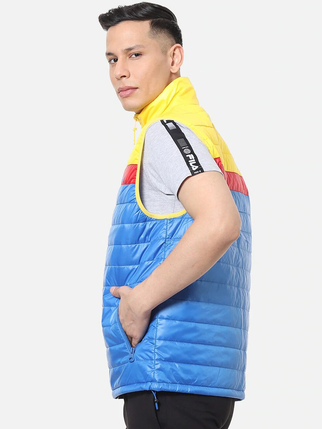 Fila Grey Tri Men's Gillet Jacket - Image 3