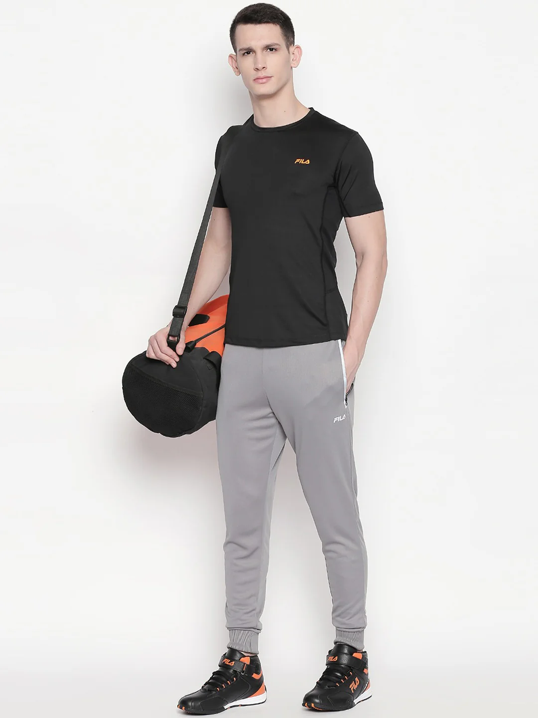 Fila Red Lorenzo Men's Cuffed Jogger - Image 4