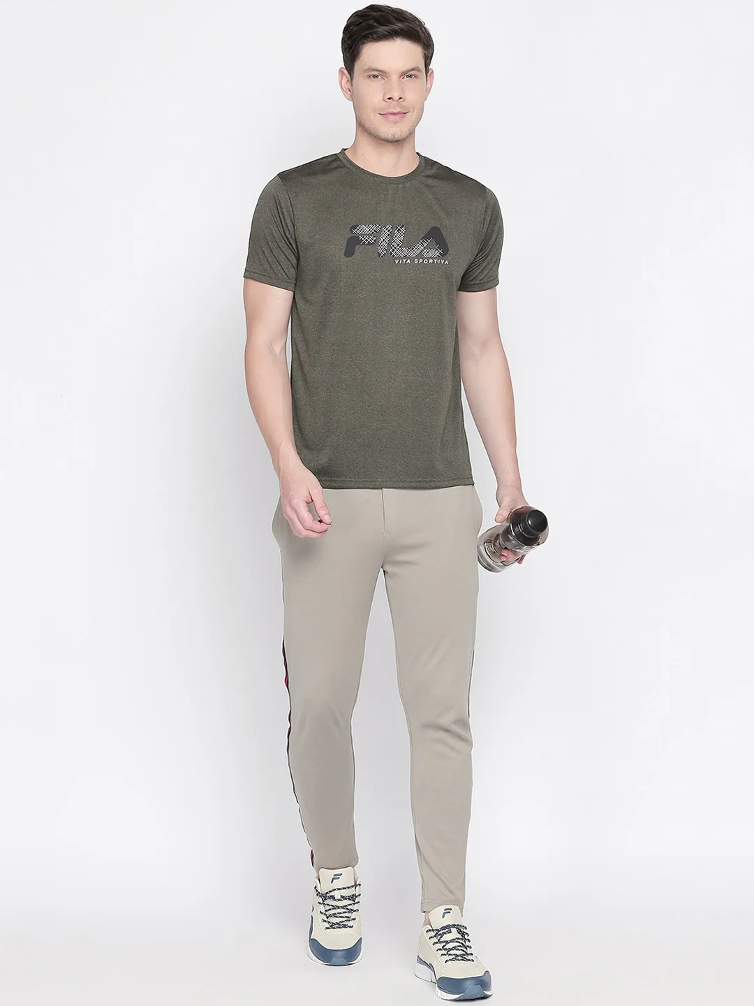 Fila White Bice Men's Graphic T-Shirt - Image 5