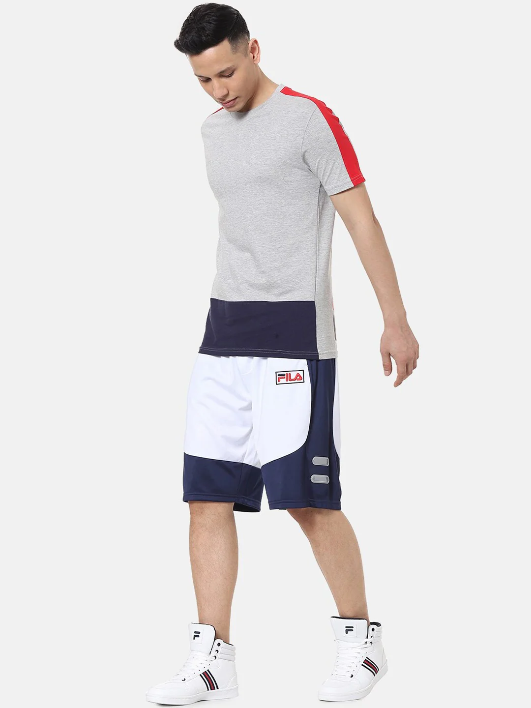 Fila Red Aries Men's Training Shorts - Image 4