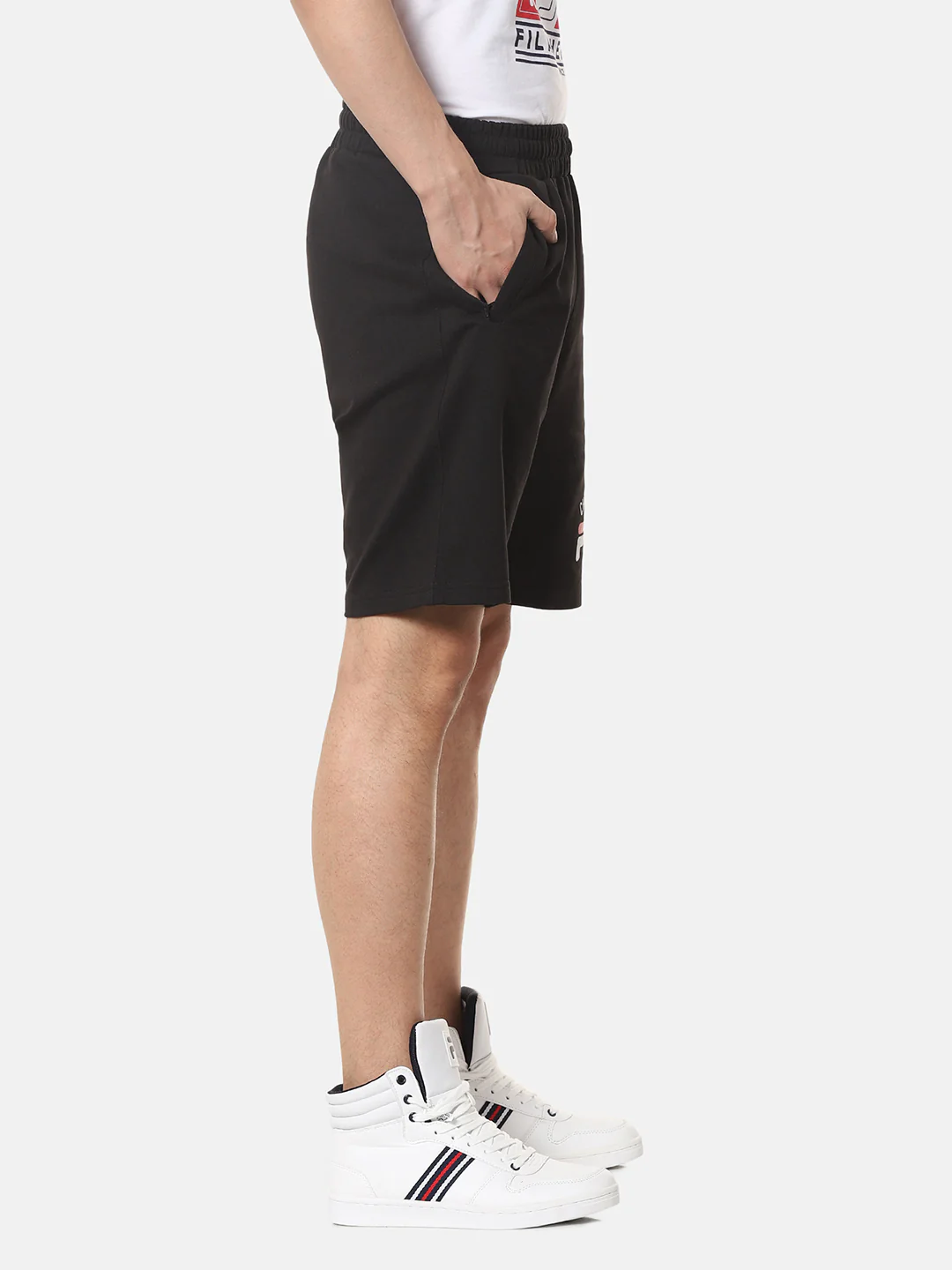 Fila White Ollie Men's Long Shorts - Image 3