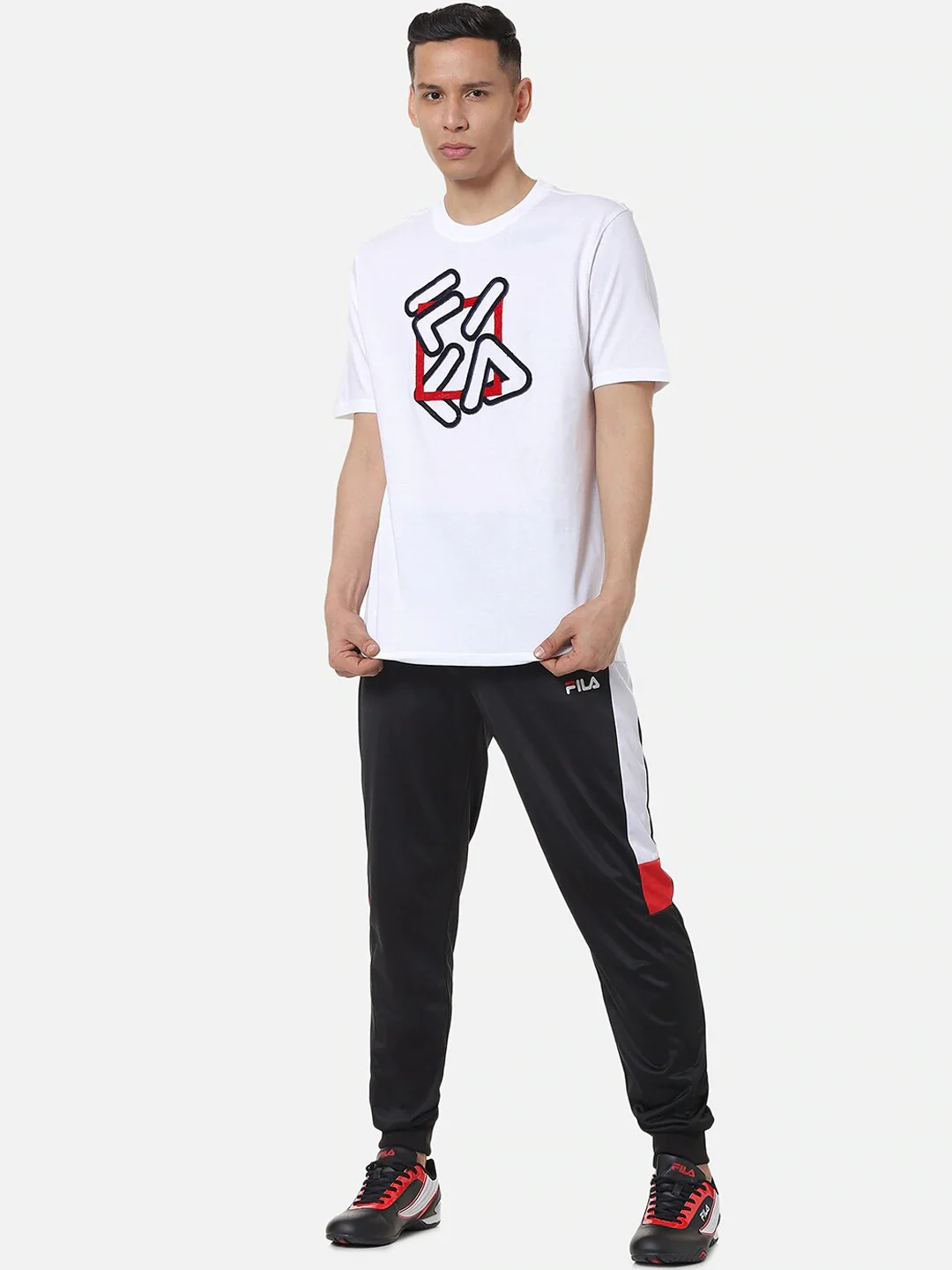 Fila Black Sai Men's Graphic T-Shirt - Image 4
