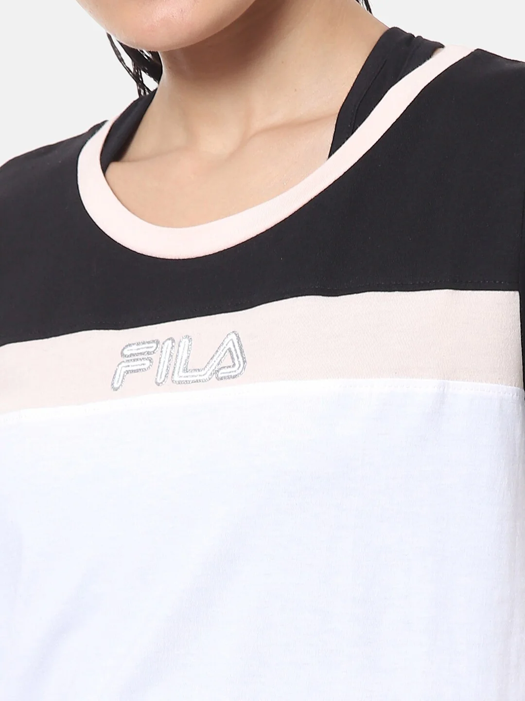 Fila Black Juanita Women's Cut and Sew T-Shirt - Image 5