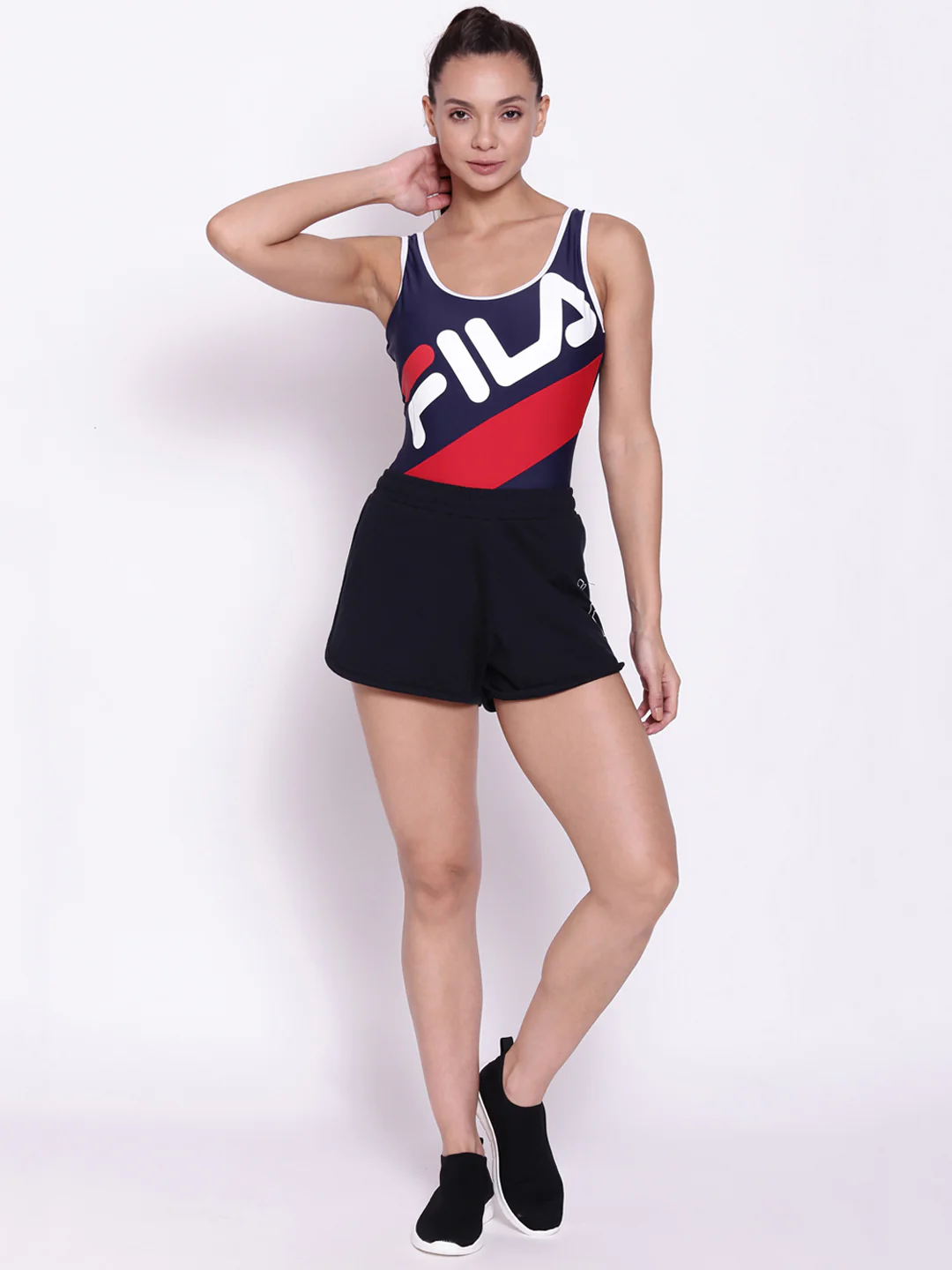 Fila White Mercina Women's Color Block Swimsuit - Image 5