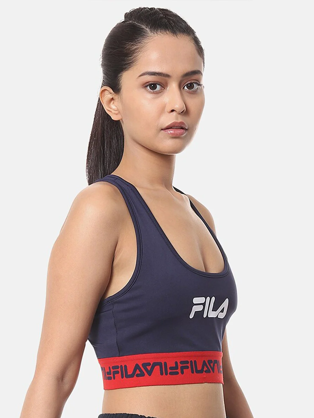 Fila Black Phebs Women's Sports Bra - Image 3