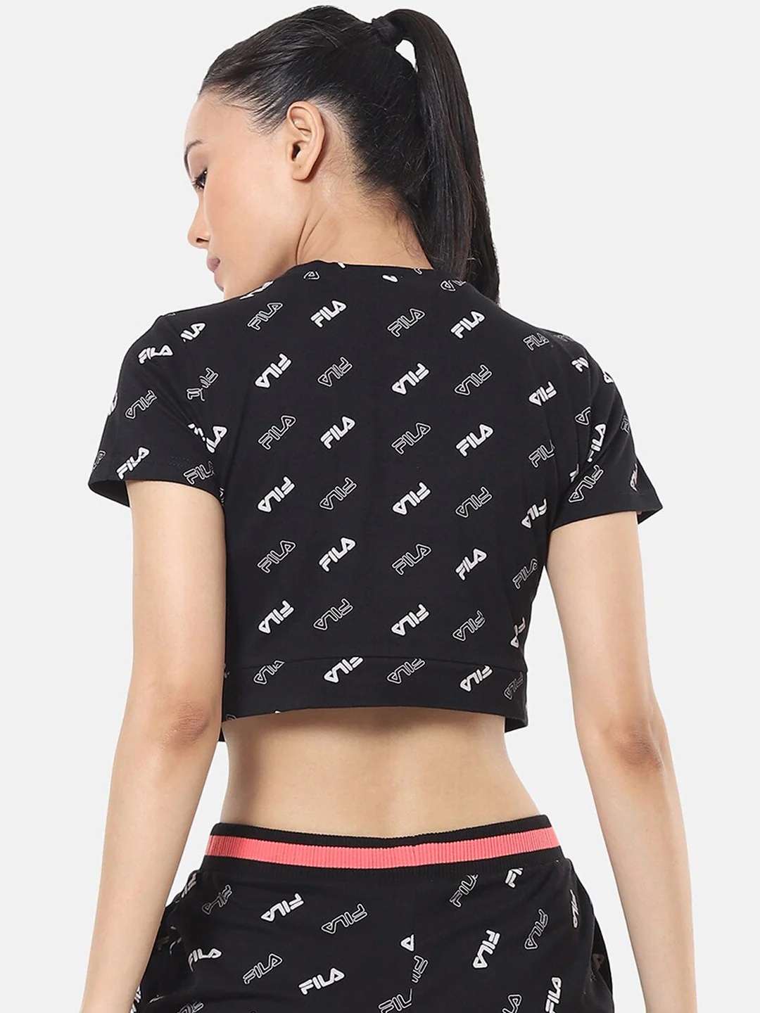 Fila Black Kalipso Women's Crop Top - Image 3
