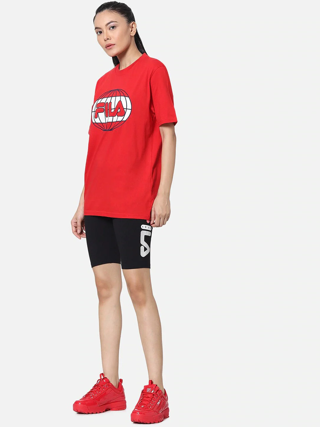 Fila Black Laveer Women's Graphic T-Shirt - Image 5