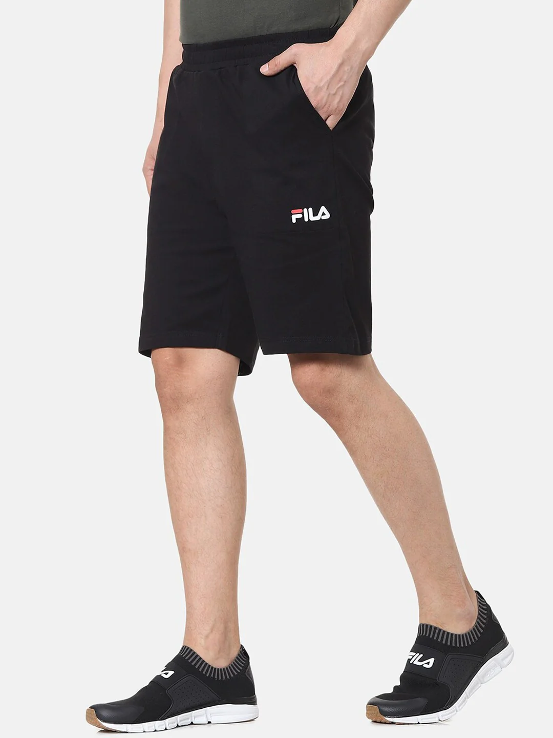 Fila Grey Ryde Men's Logo Shorts - Image 3