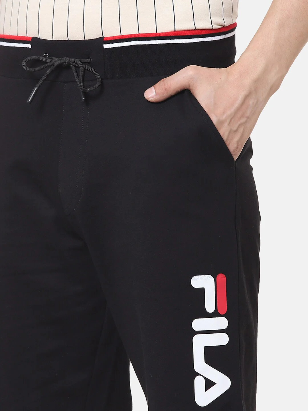 Fila Grey Aren Men's Logo Shorts - Image 5