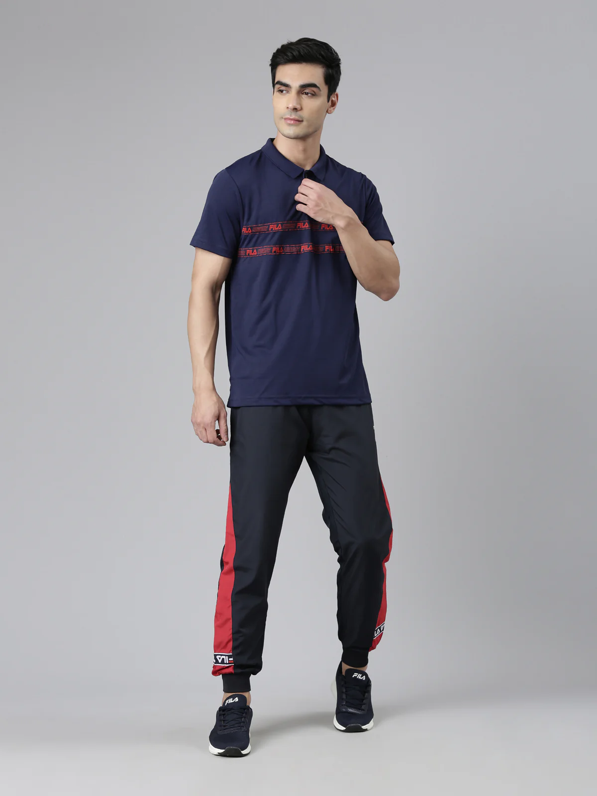 Fila Black Joynerson Men's Cuffed Joggers - Image 5