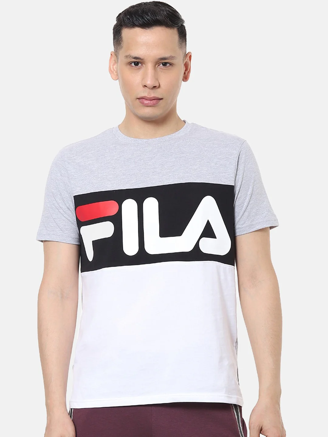 Fila Black Anwar Ss Men's Logo T-Shirt - Image 2