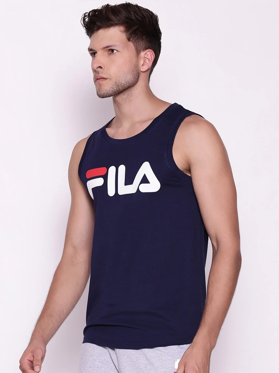 Fila Grey Eagle Tank Men's Logo Tank Top - Image 3