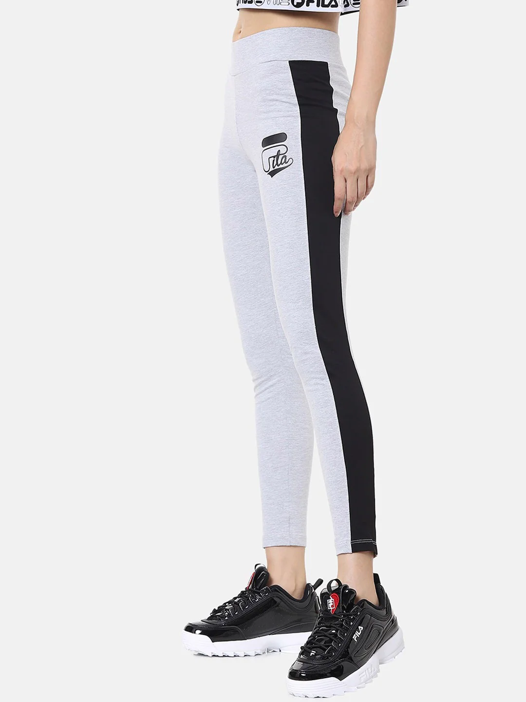 Fila Grey Louise Women's Tights - Image 2