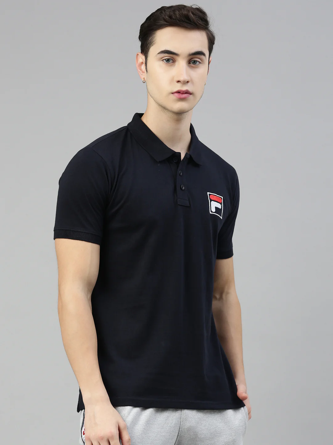 Fila White Ramsay Men's Solid Polo - Image 4