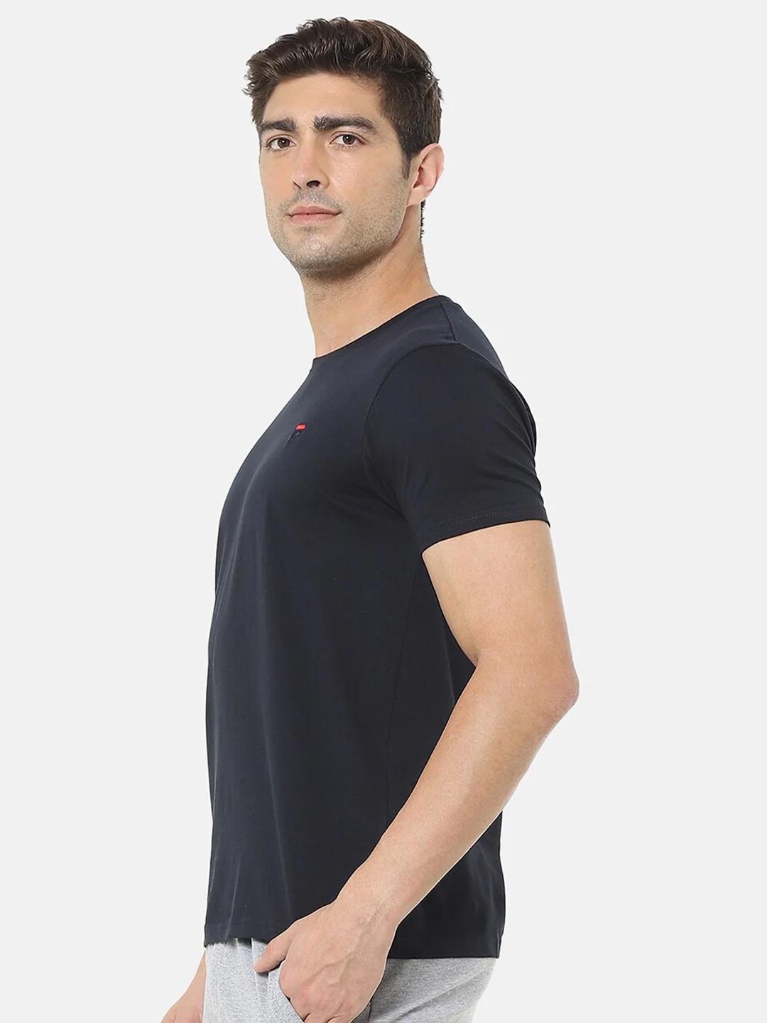 Fila Grey Kite Men's Logo T-Shirt - Image 4