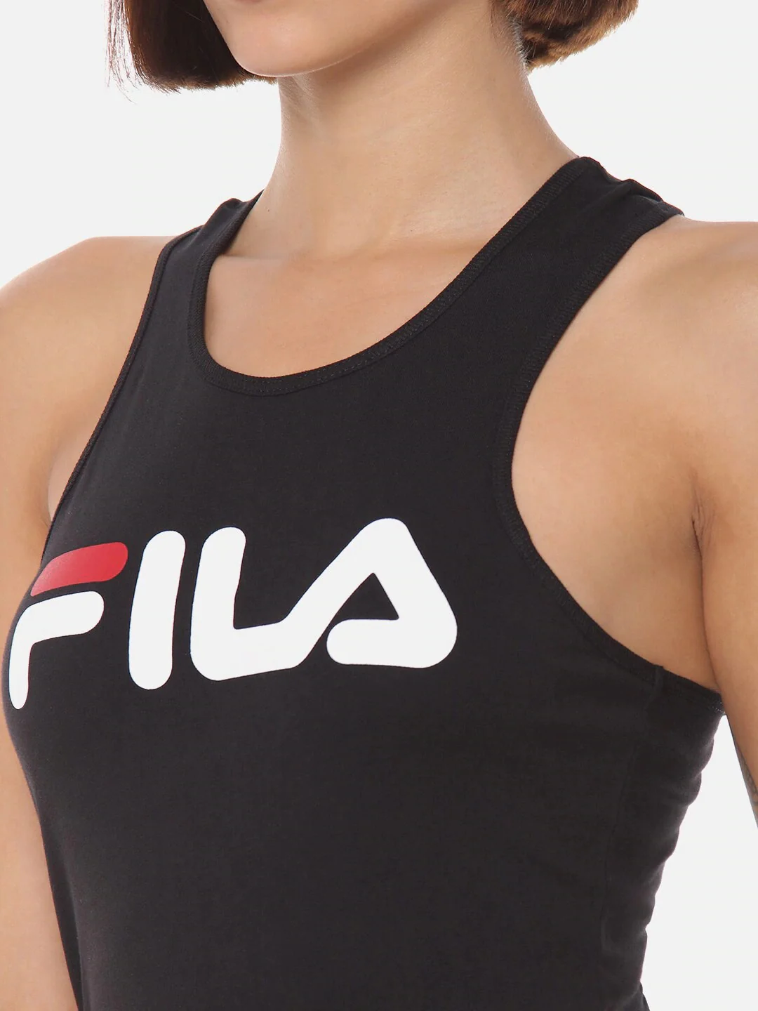 Fila Black Daisy Women's Logo Tank Top - Image 2