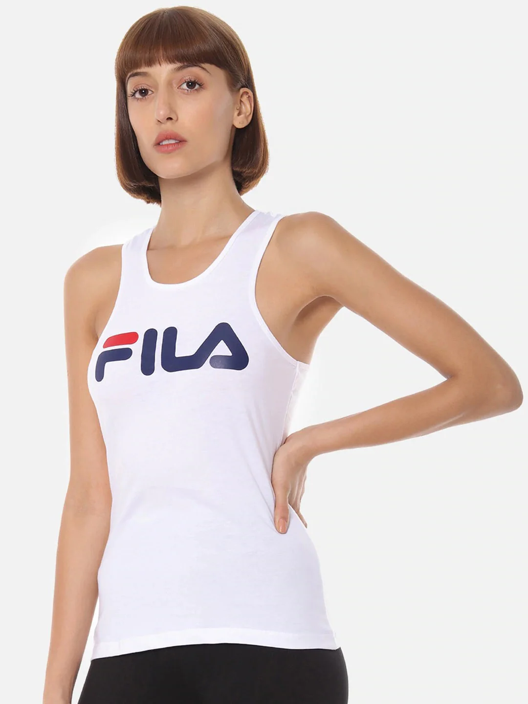 Fila White Daisy Women's Tank Top - Image 5