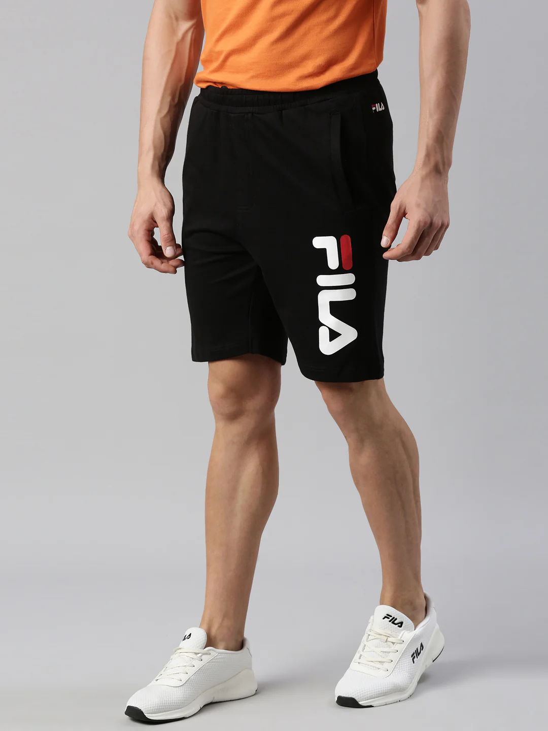 Fila Red Barbet Men's Printed Shorts - Image 3