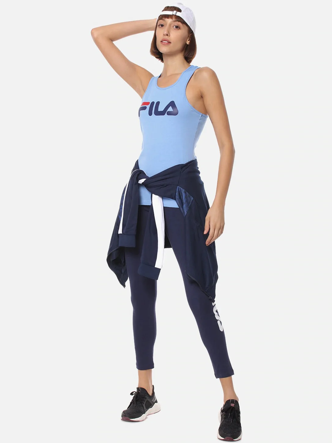 Fila Black Begonia Women's Logo Legging - Image 2