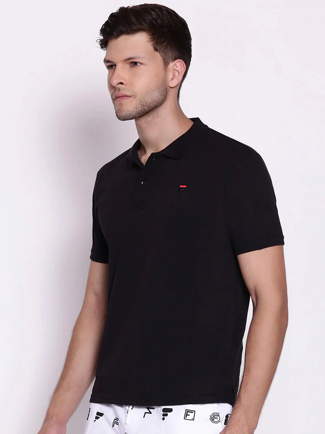 Fila Grey Tern Men's Logo Polo - Image 4