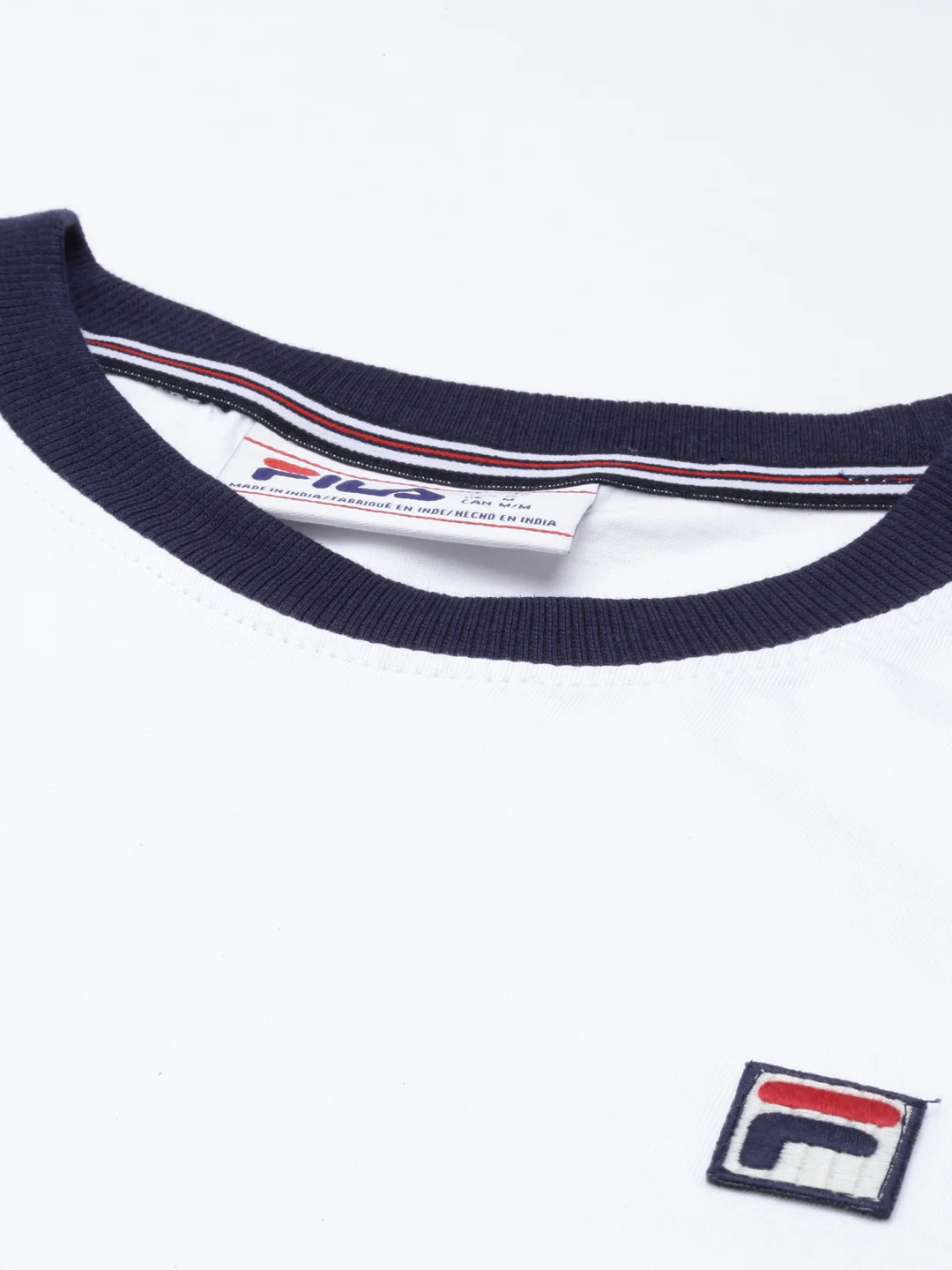 Fila White Marconi Men's Basic T-Shirt - Image 2