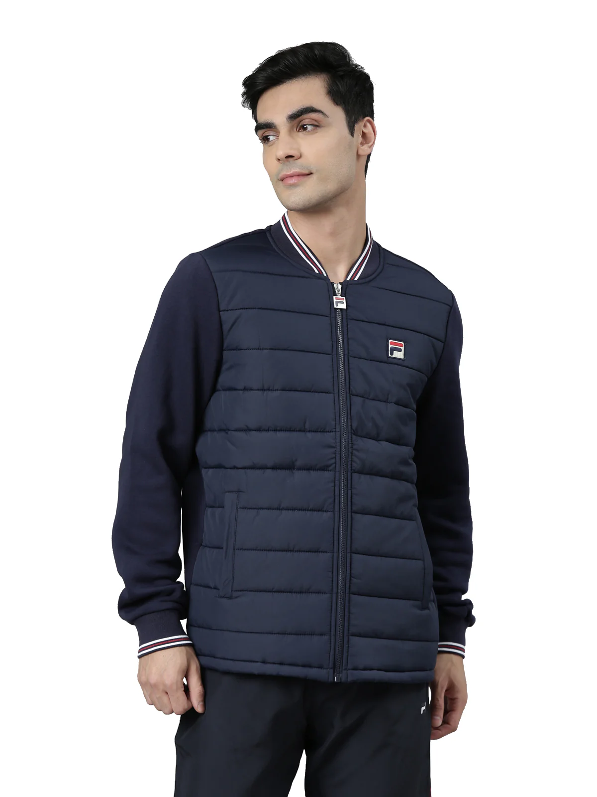 Fila Charcoal Marco Men's Baseball Neck Sweatshirt