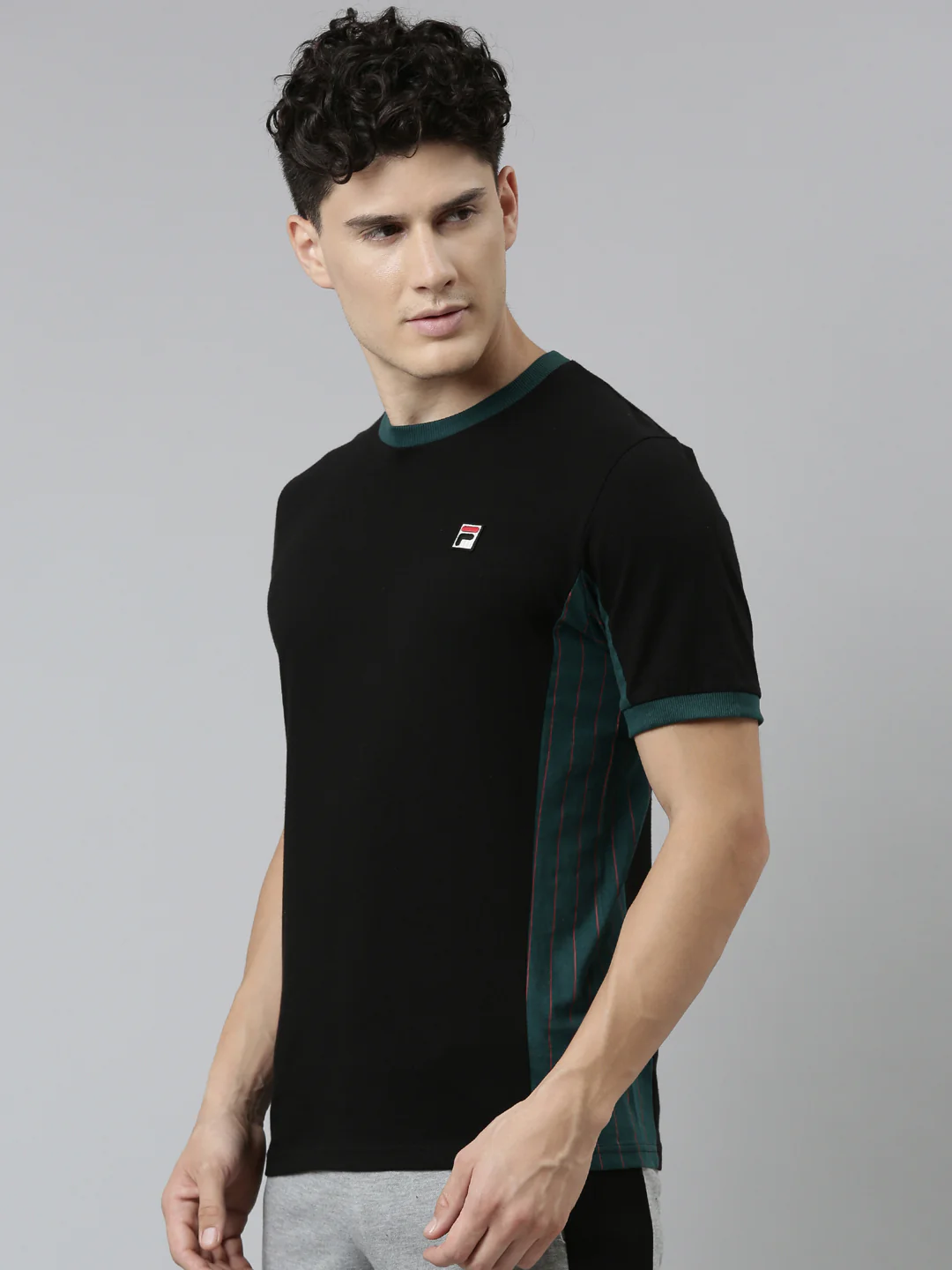 Fila Black Warner Men's Cut and Sew T-Shirt - Image 3