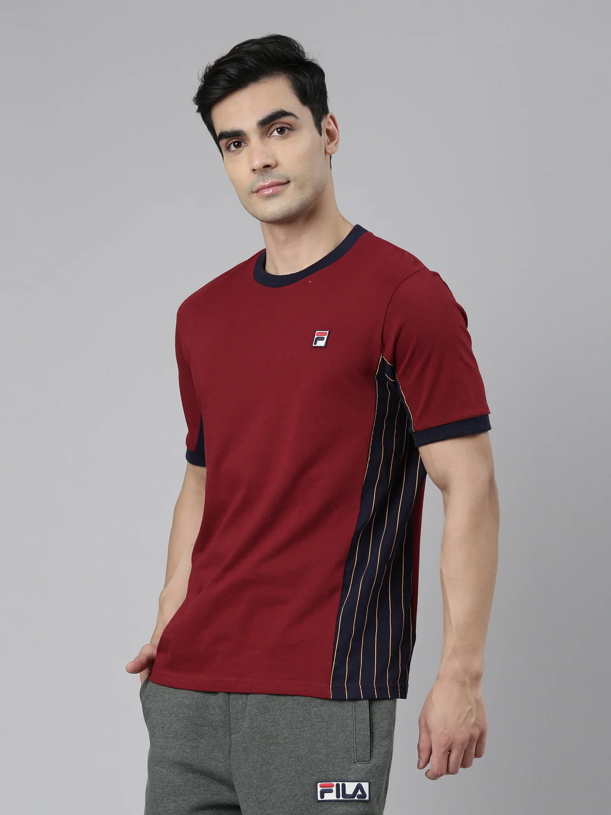 Fila Red Warner Men's Cut and Sew T-Shirt - Image 3