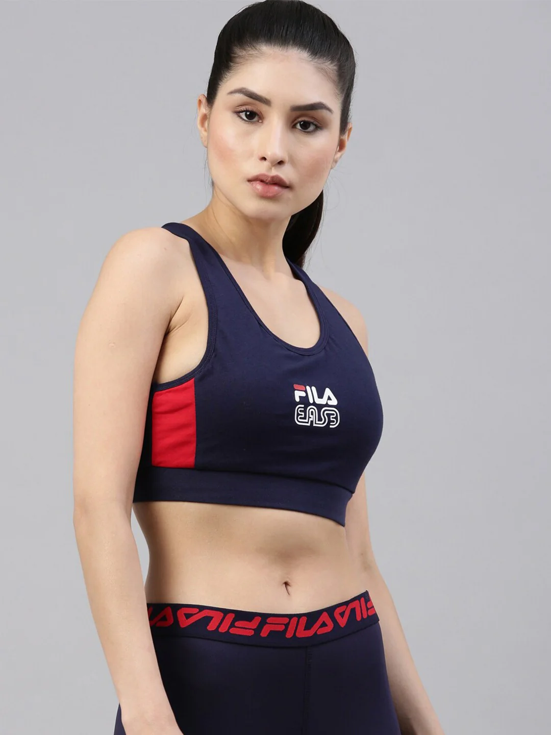 Fila Black Nayla Women's Sports Bra - Image 2