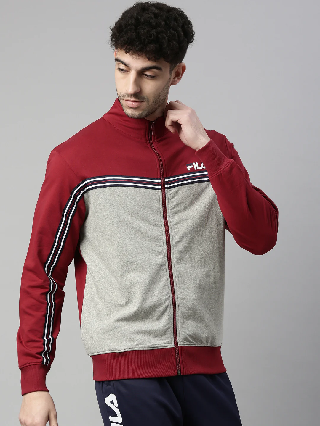 Fila Red Manuel Men's Sweatshirt - Image 4