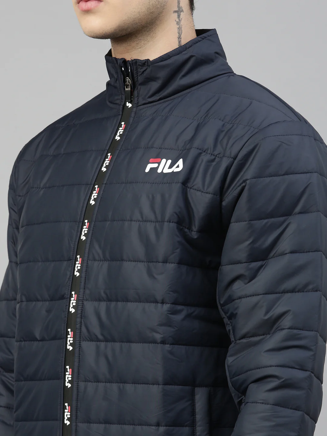 Fila Peacoat Tatum Men's Quilted Jacket - Image 2
