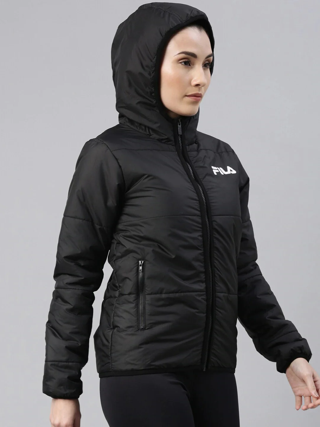 Fila Grey Milady Women's Quilted Jacket - Image 3