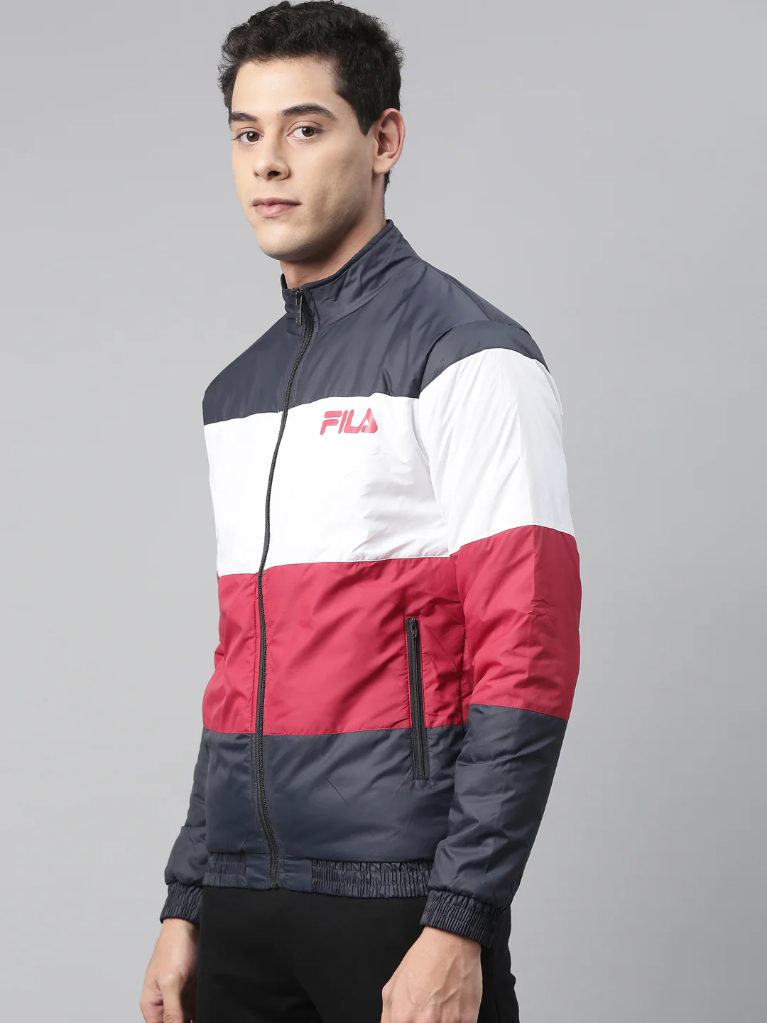 Fila Black Matthew Men's Quilted Jacket - Image 4