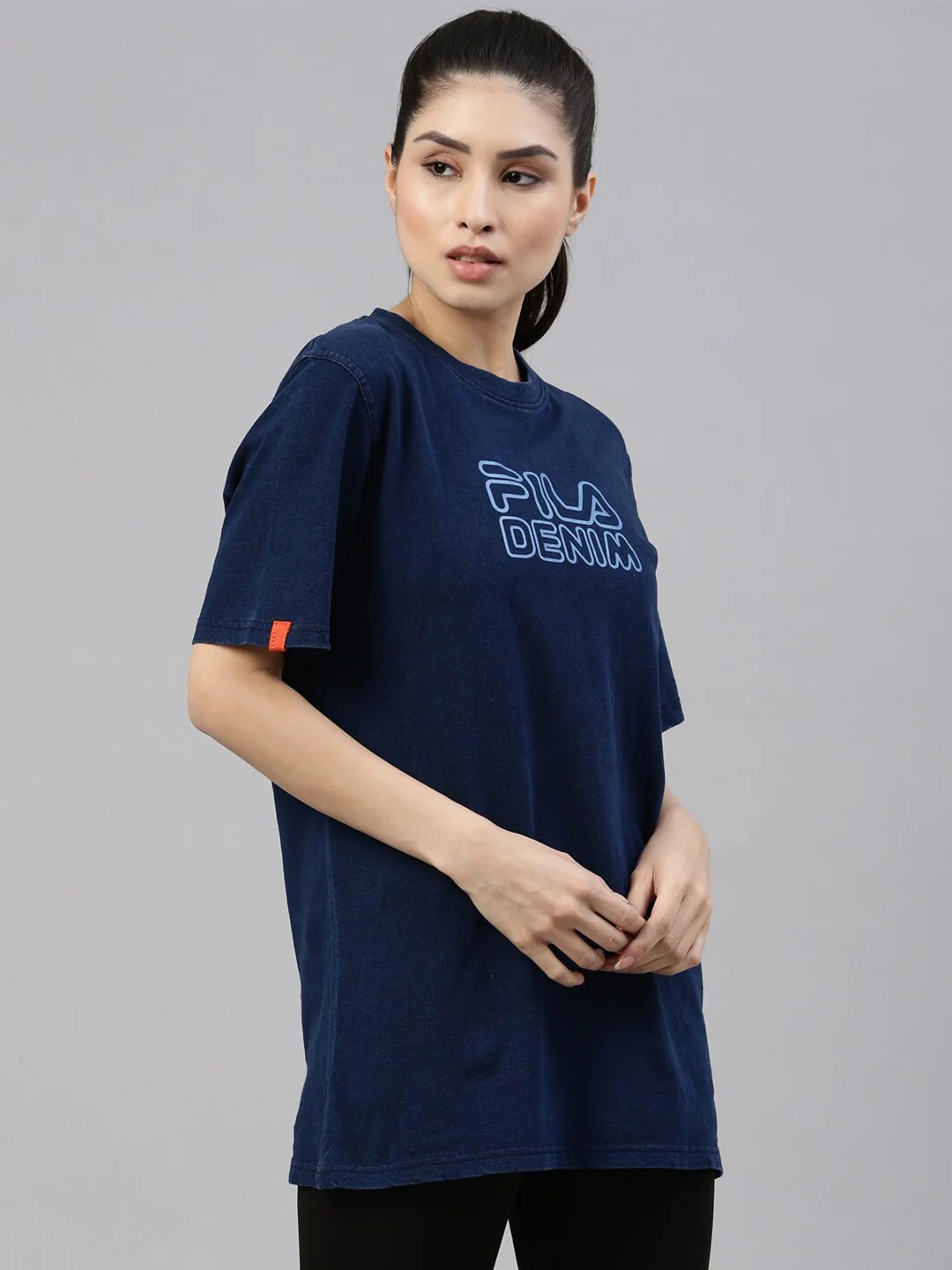 Fila Black Tamurel Women's Logo T-Shirt - Image 3