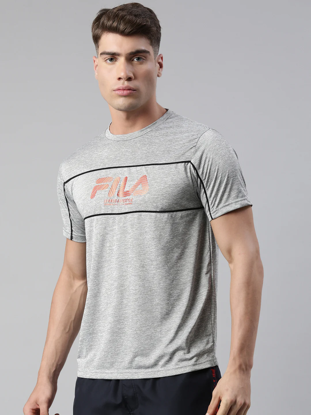 Fila Black Rudal Men's Graphic T-Shirt - Image 3
