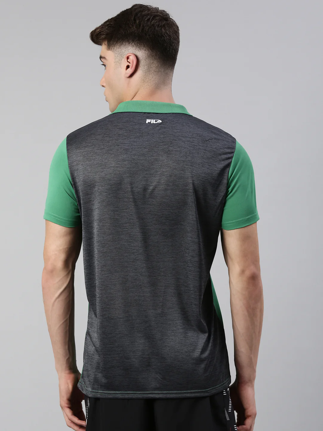 Fila Black Zafir Men's Cut and Sew Polo - Image 5