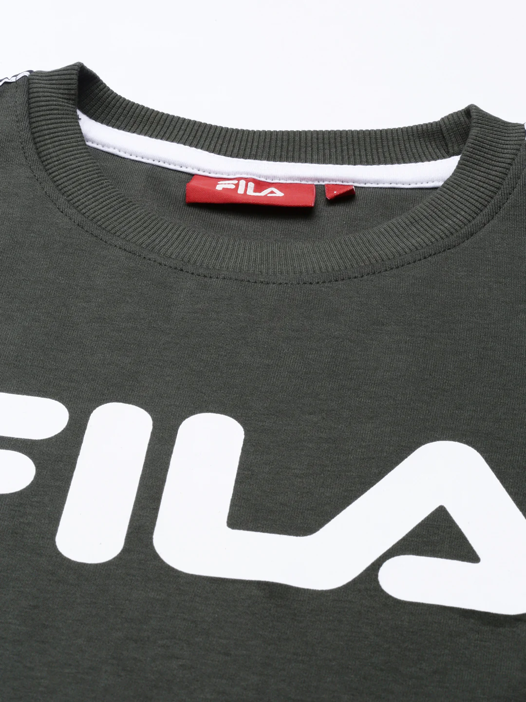 Fila Grey Preston Men's Crew Sweat Shirt - Image 2
