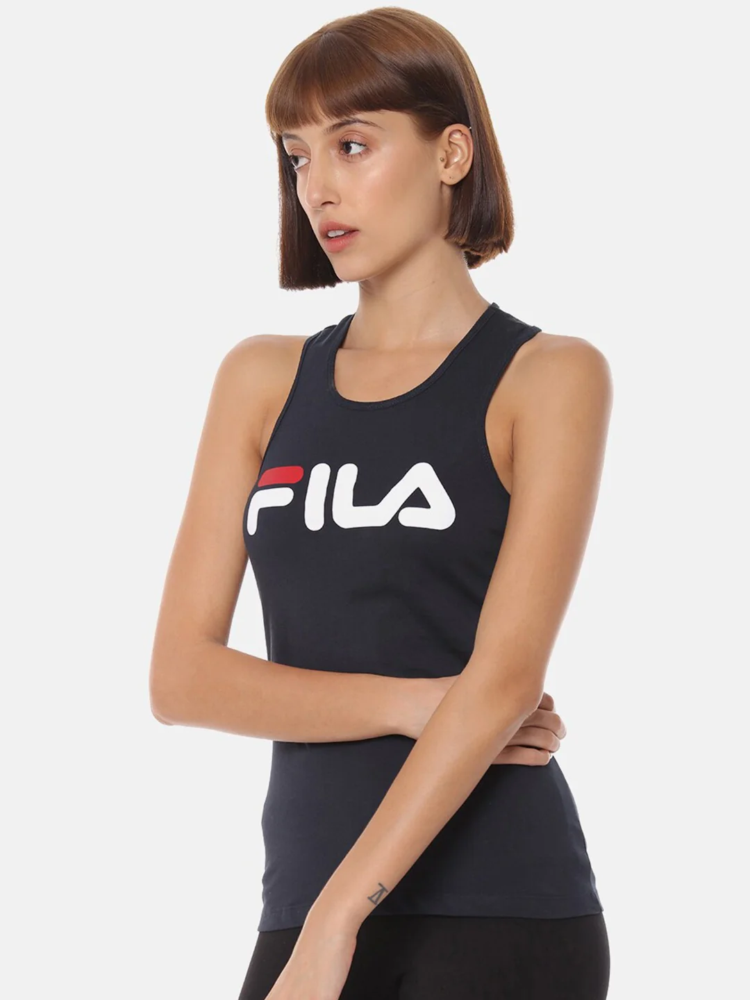 Fila Peacoat Daisy Women's Logo Tank Top - Image 4