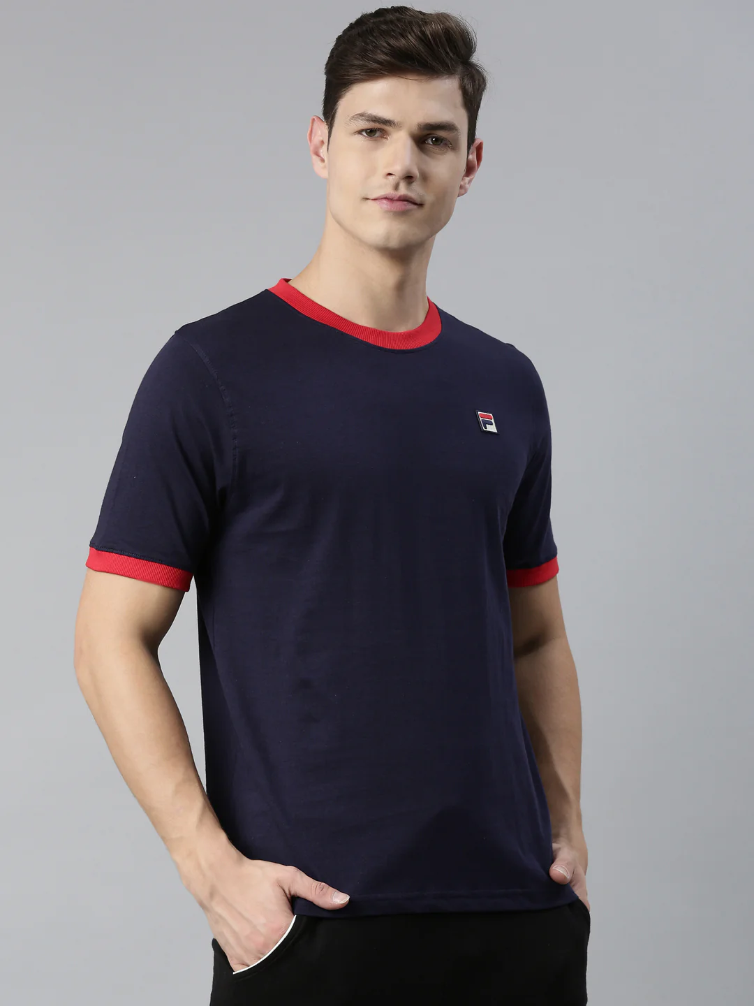 Fila White Marconi Men's Basic T-Shirt - Image 4