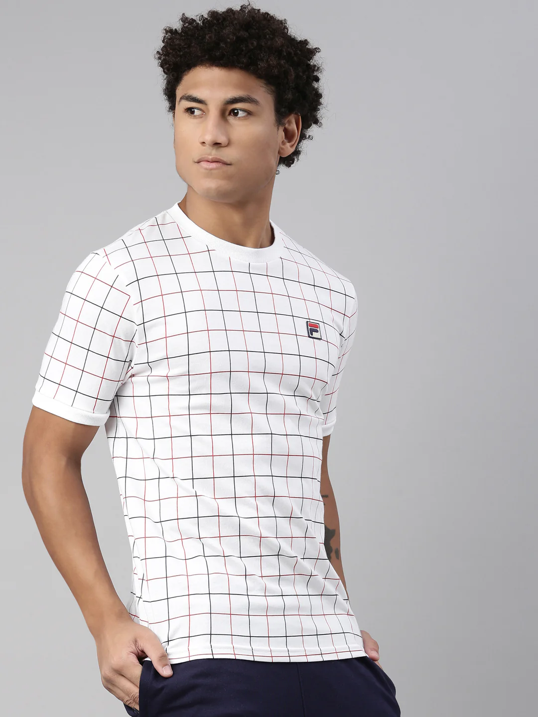 Fila White Casbian Men's Graphic T-Shirt - Image 4